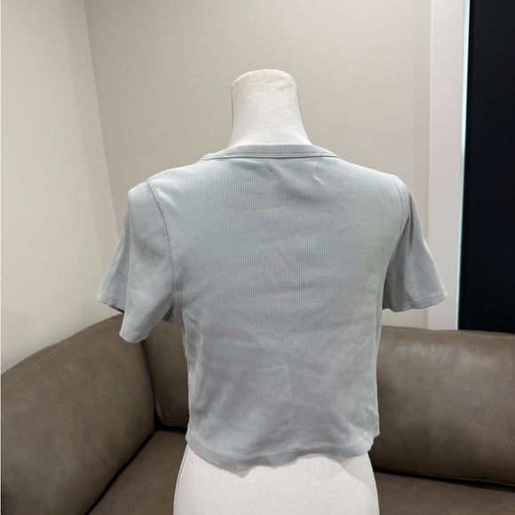 The "90's Rib Tee" from Everlane Cropped Organic Cotton Size Large - Picture 6 of 8